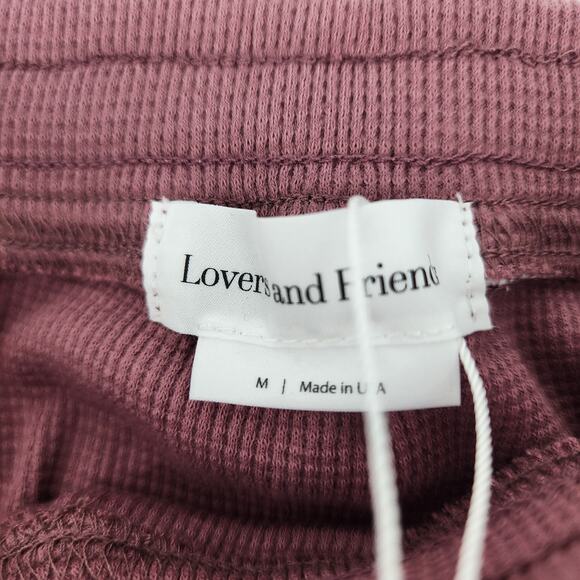 Lovers + Friends Thermal Knit Celeste Unlined Skirt in Deep Mauve Size Medium - Picture 4 of 5